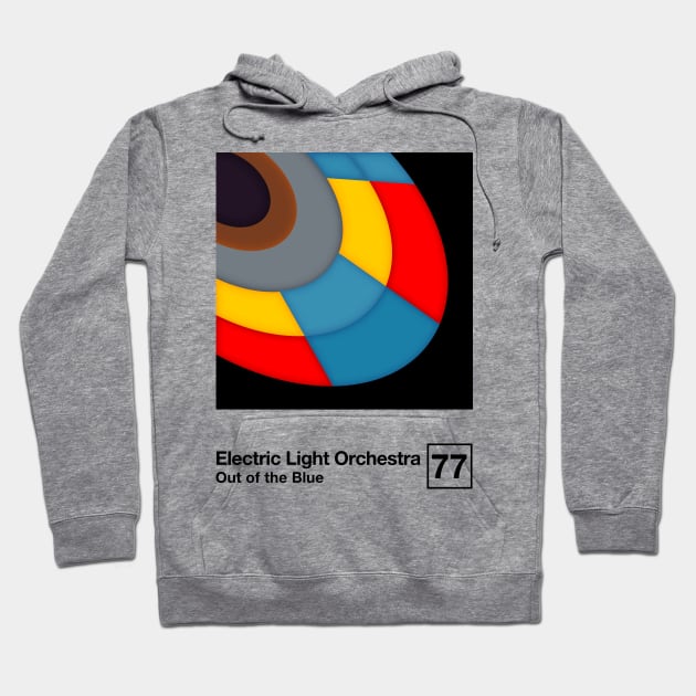 ELO Out Of The Blue / Minimalist Style Graphic Artwork Design Hoodie by saudade